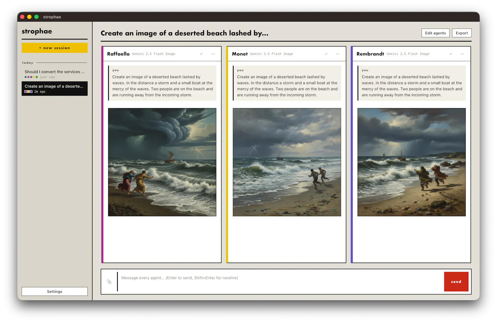 Strophae — one prompt, many minds screenshot 3