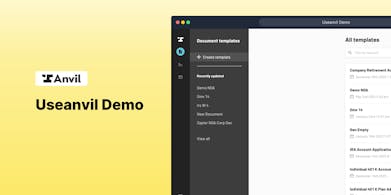 Anvil Document Editor gallery image
