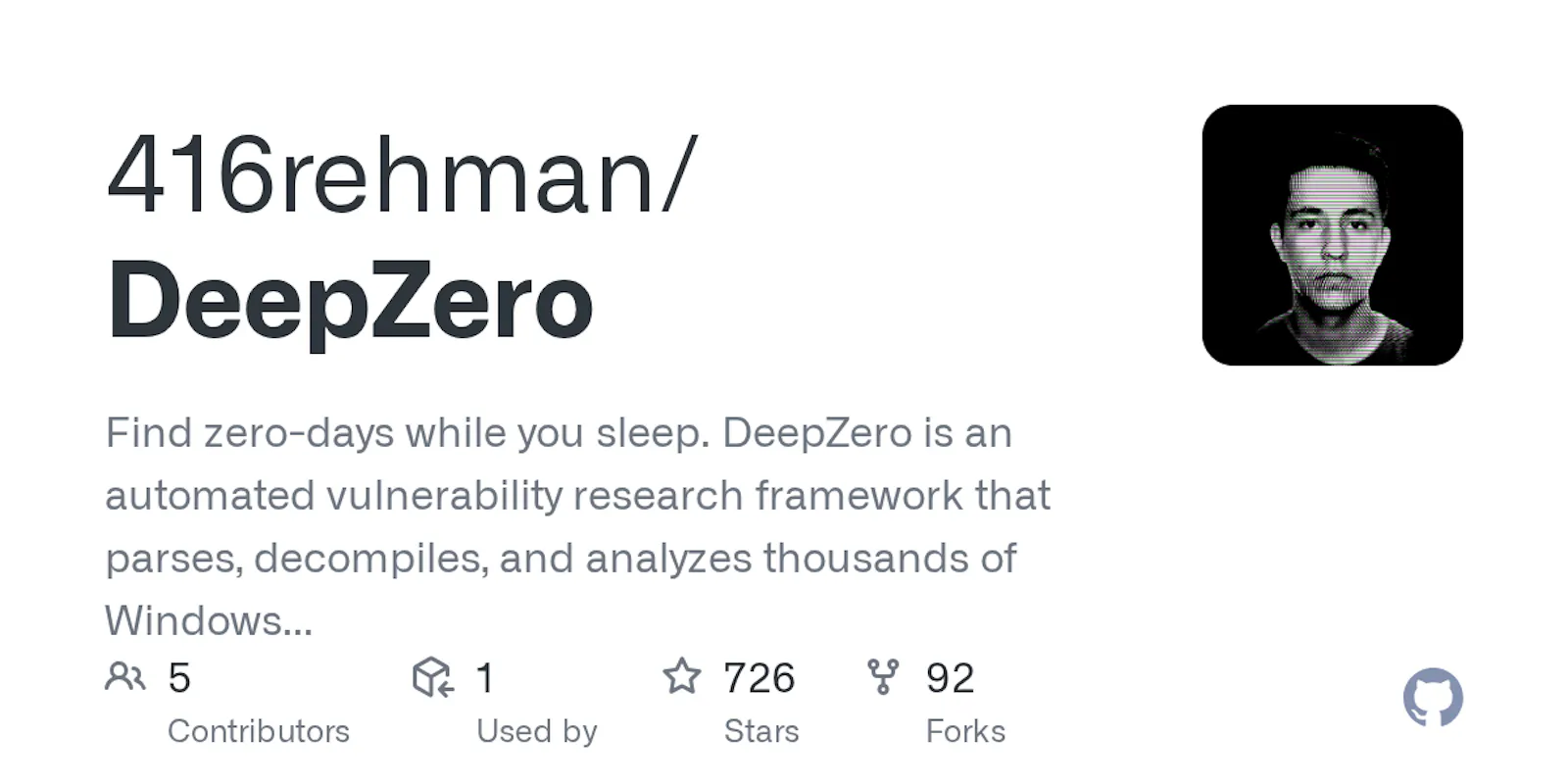 DeepZero screenshot 1
