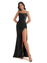 Satin bridesmaid dresses gallery image