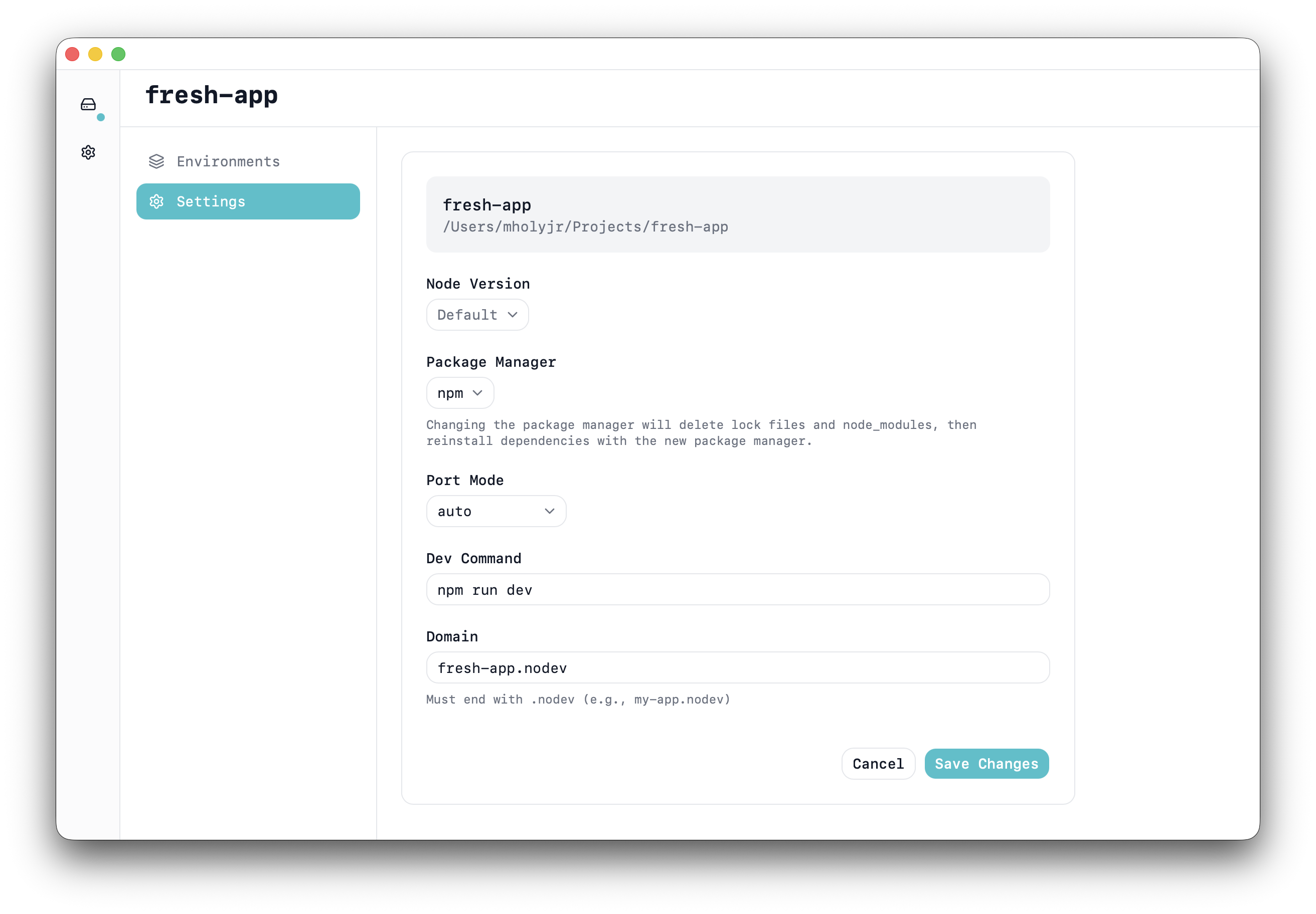 Nodev - Screenshot 4 showing product features and functionality