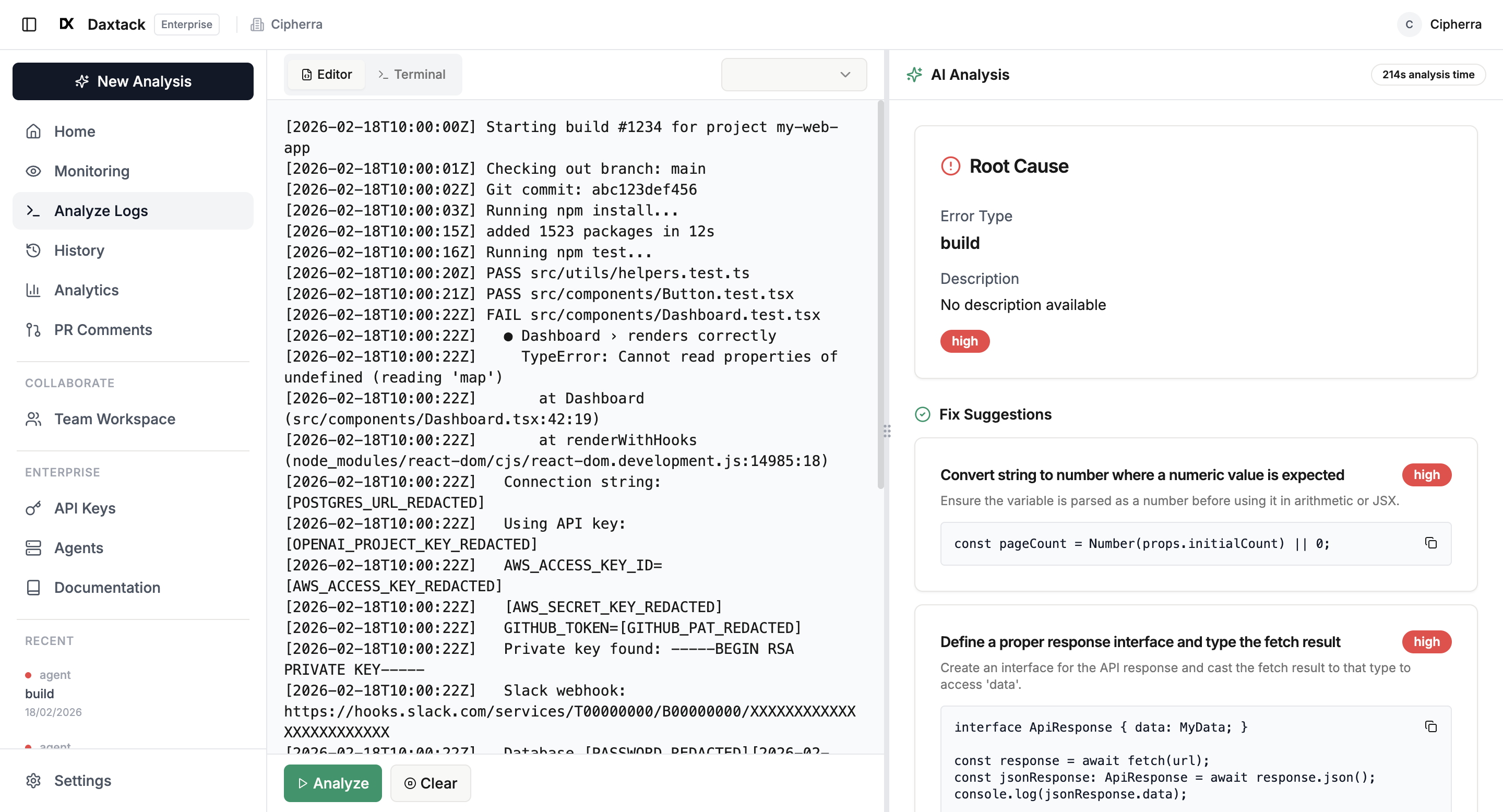 Daxtack - Screenshot 2 showing product features and functionality
