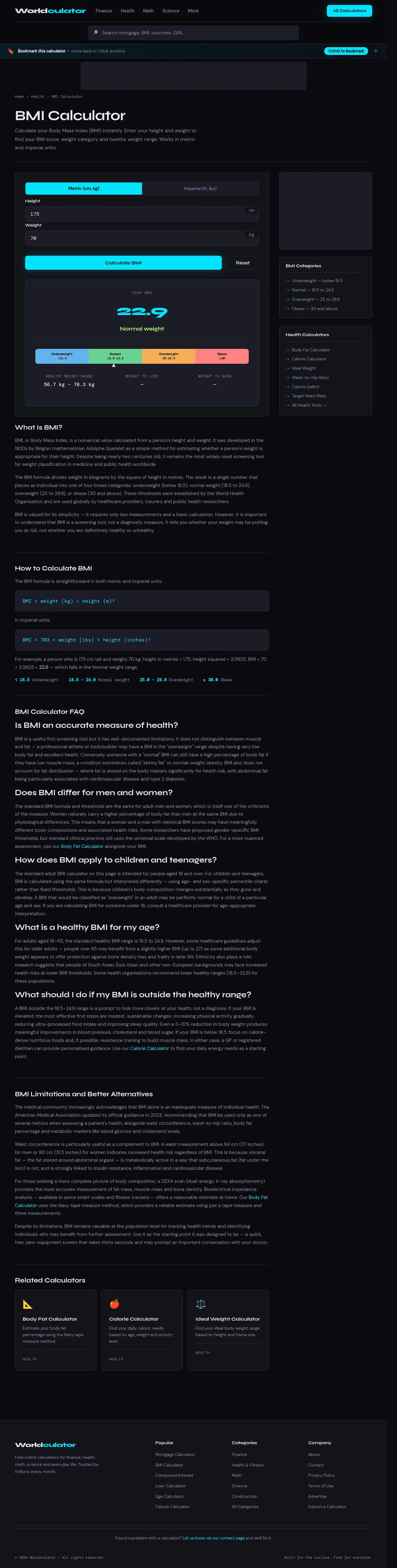 Worldculator screenshot 1