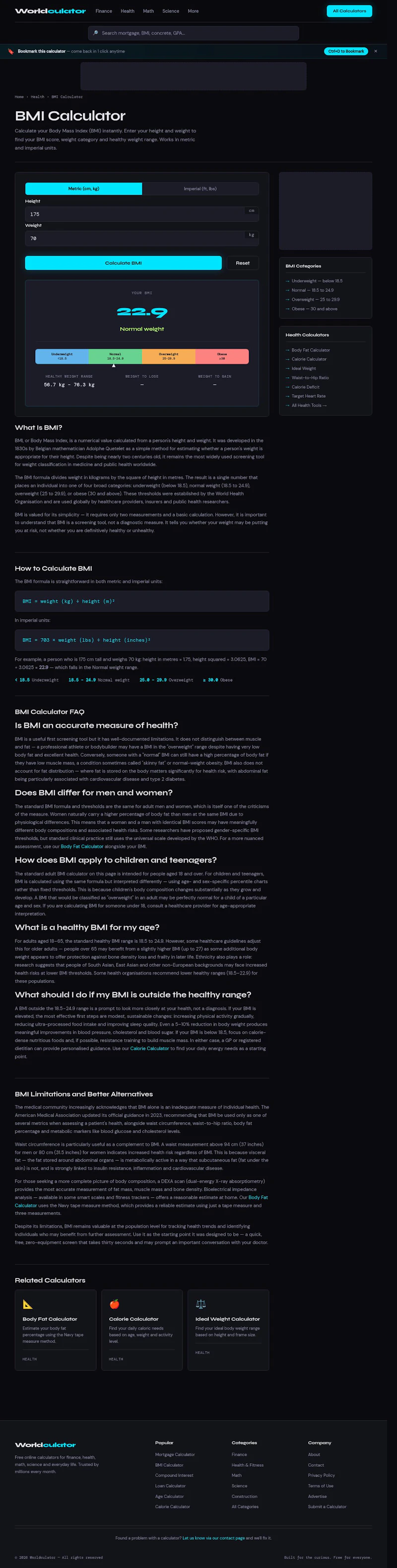 Worldculator screenshot 1