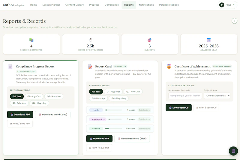 Anthos Adaptive Learning screenshot 10