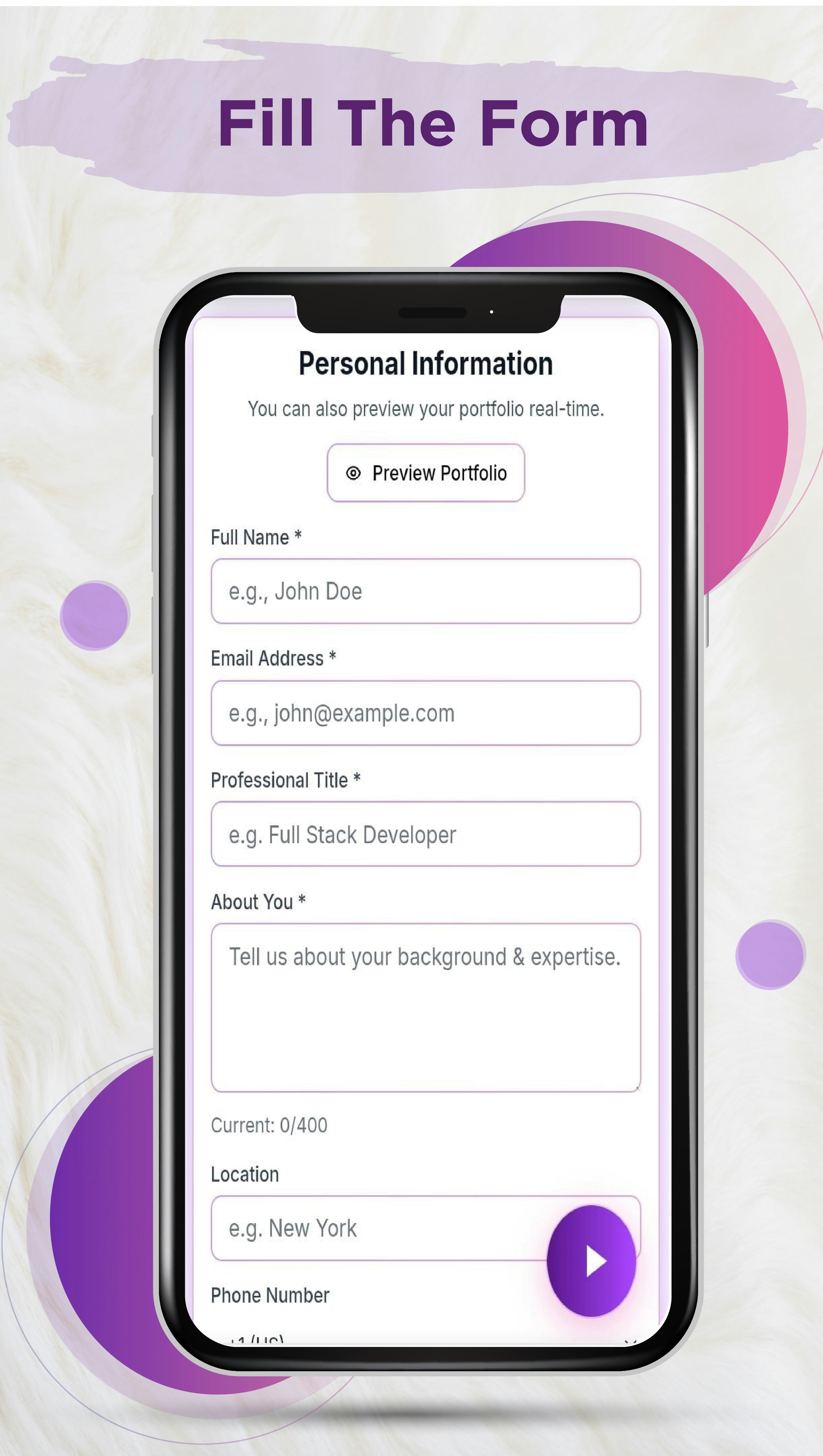IPS: Portfolio Website Builder gallery image