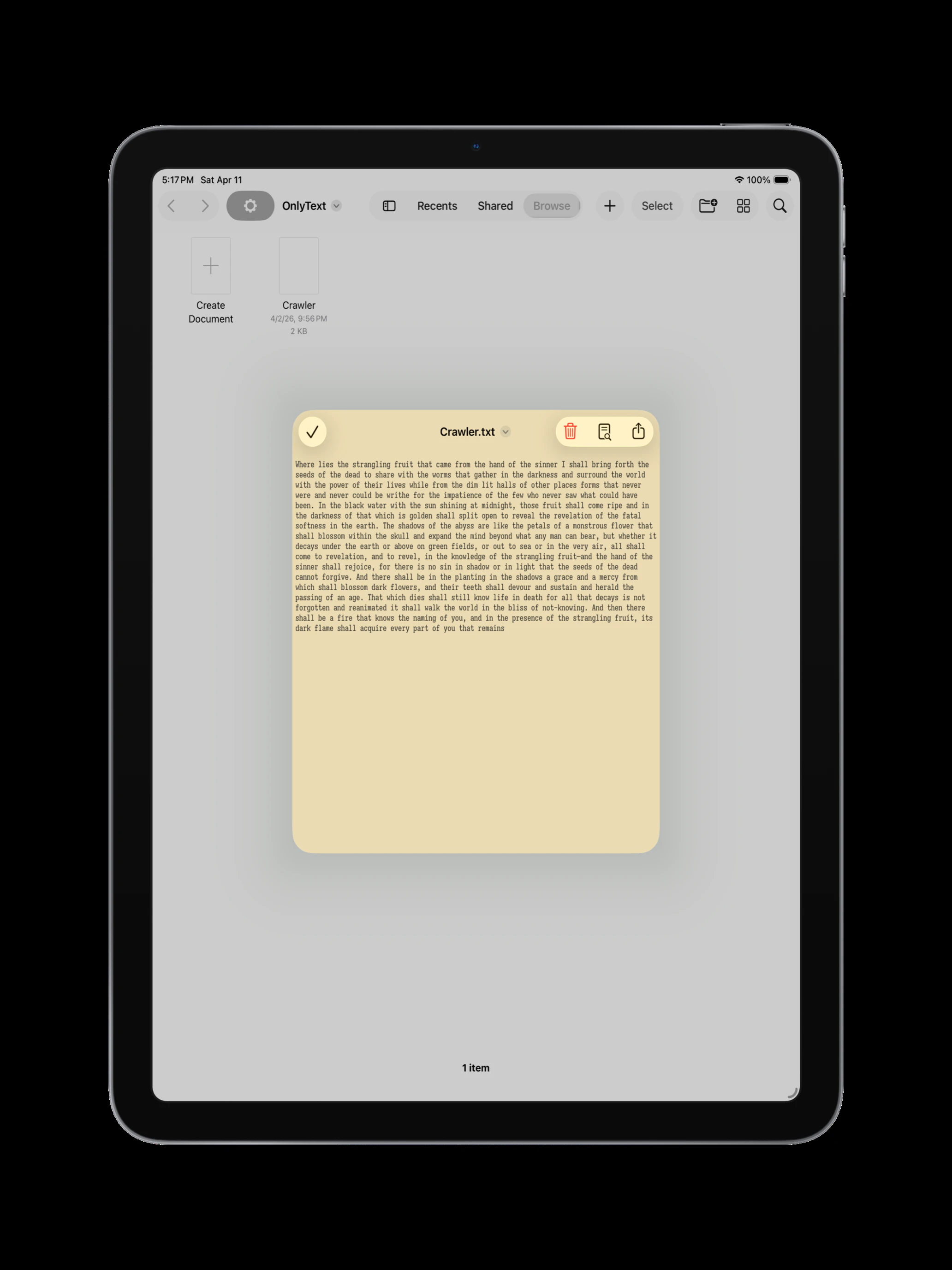 OnlyText - Simple Text Editor screenshot 3