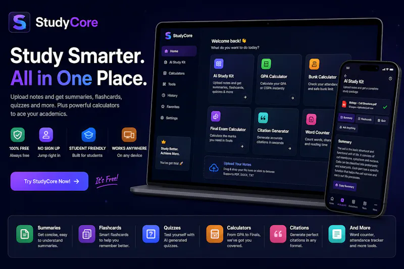 StudyCore screenshot 2