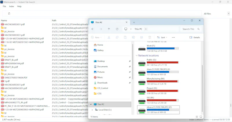 Malvicsearch screenshot 2