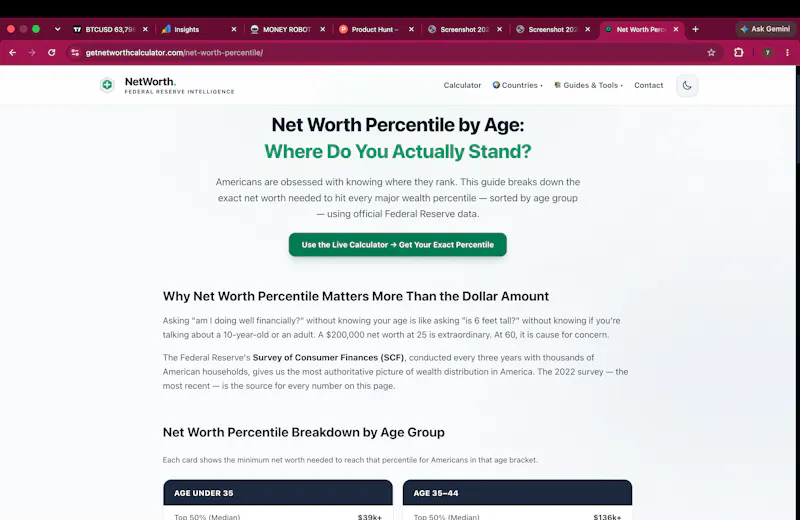 Net Worth Calculator by Age screenshot 3