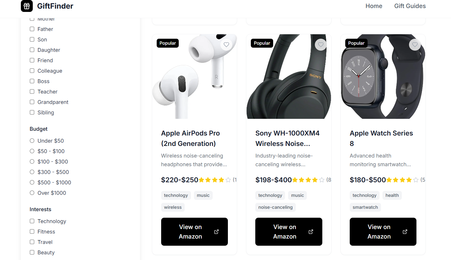 Media Giftfinder - Cari hadiah yang sempurna untuk setiap kesempatan 2