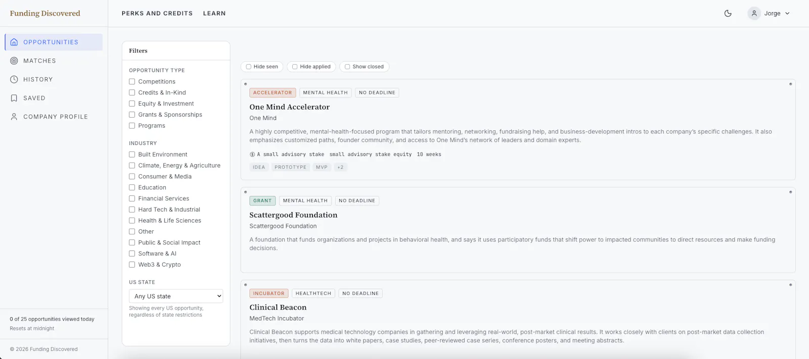 Funding Discovered screenshot 3