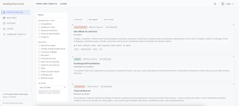 Funding Discovered screenshot 3