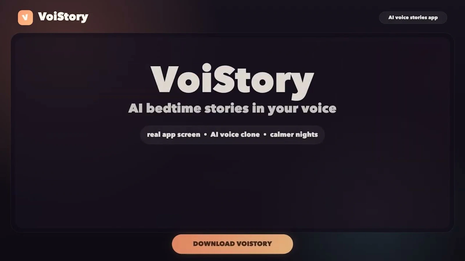 VoiStory screenshot 1 (video preview)