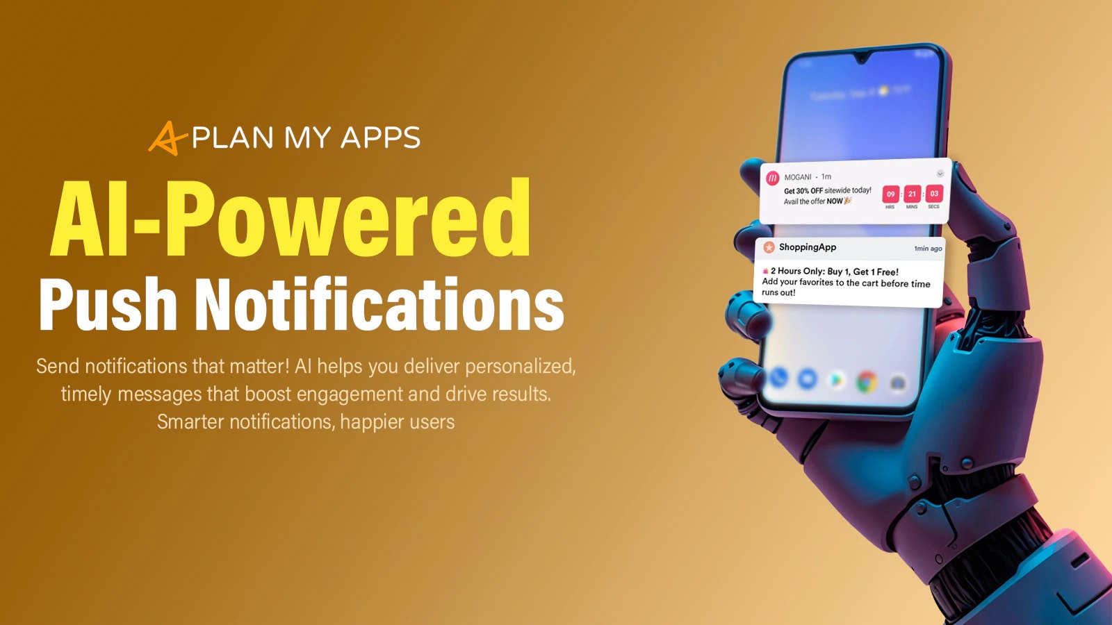 Plan My Apps -Shopify App Builder - Screenshot 2 showing product features and functionality
