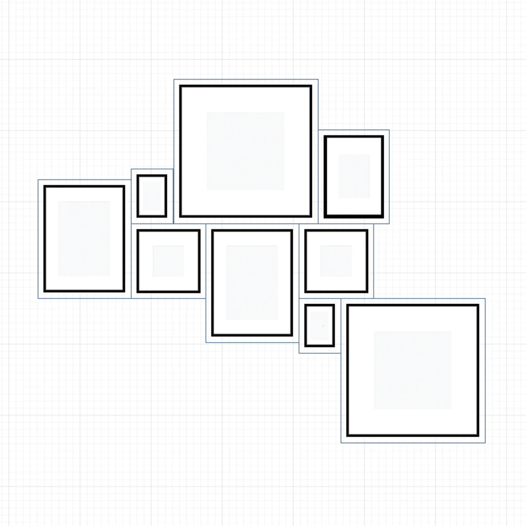 Gallery wall layout designer