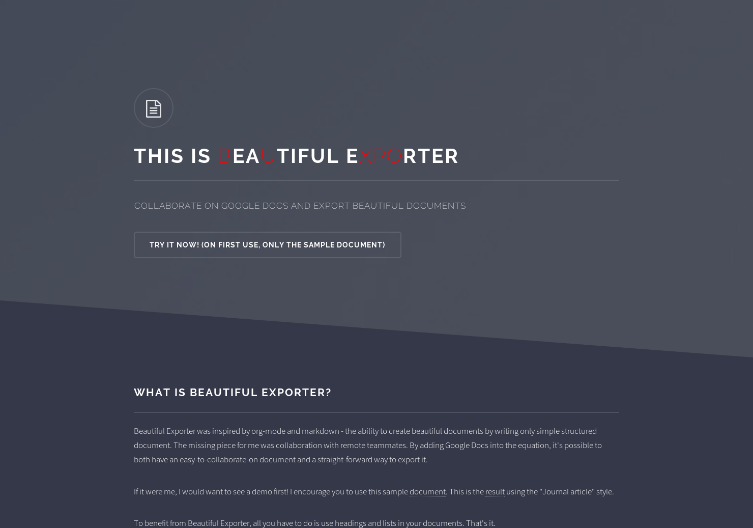 Beautiful Exporter gallery image