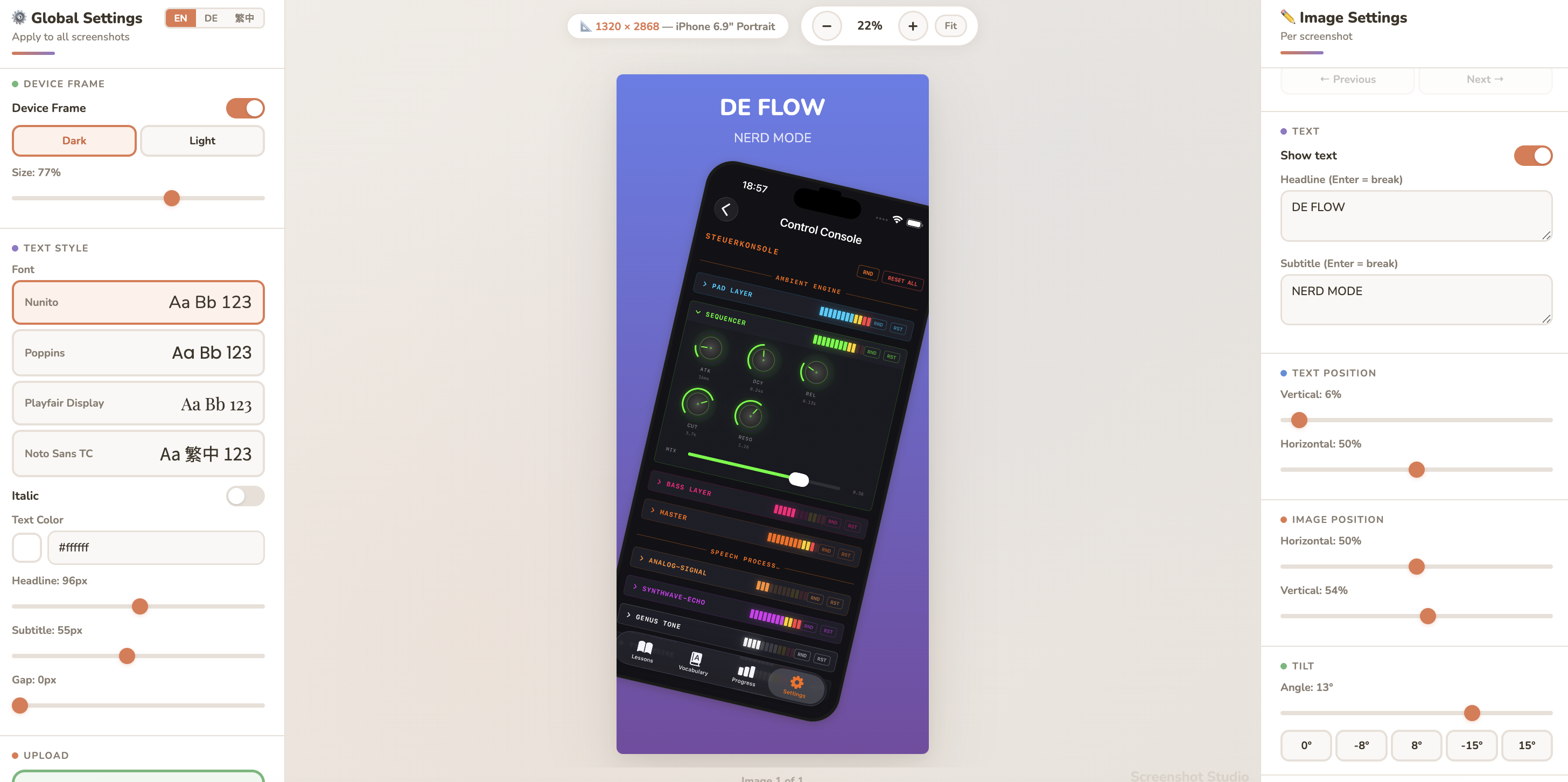App Store Screenshot Studio gallery image