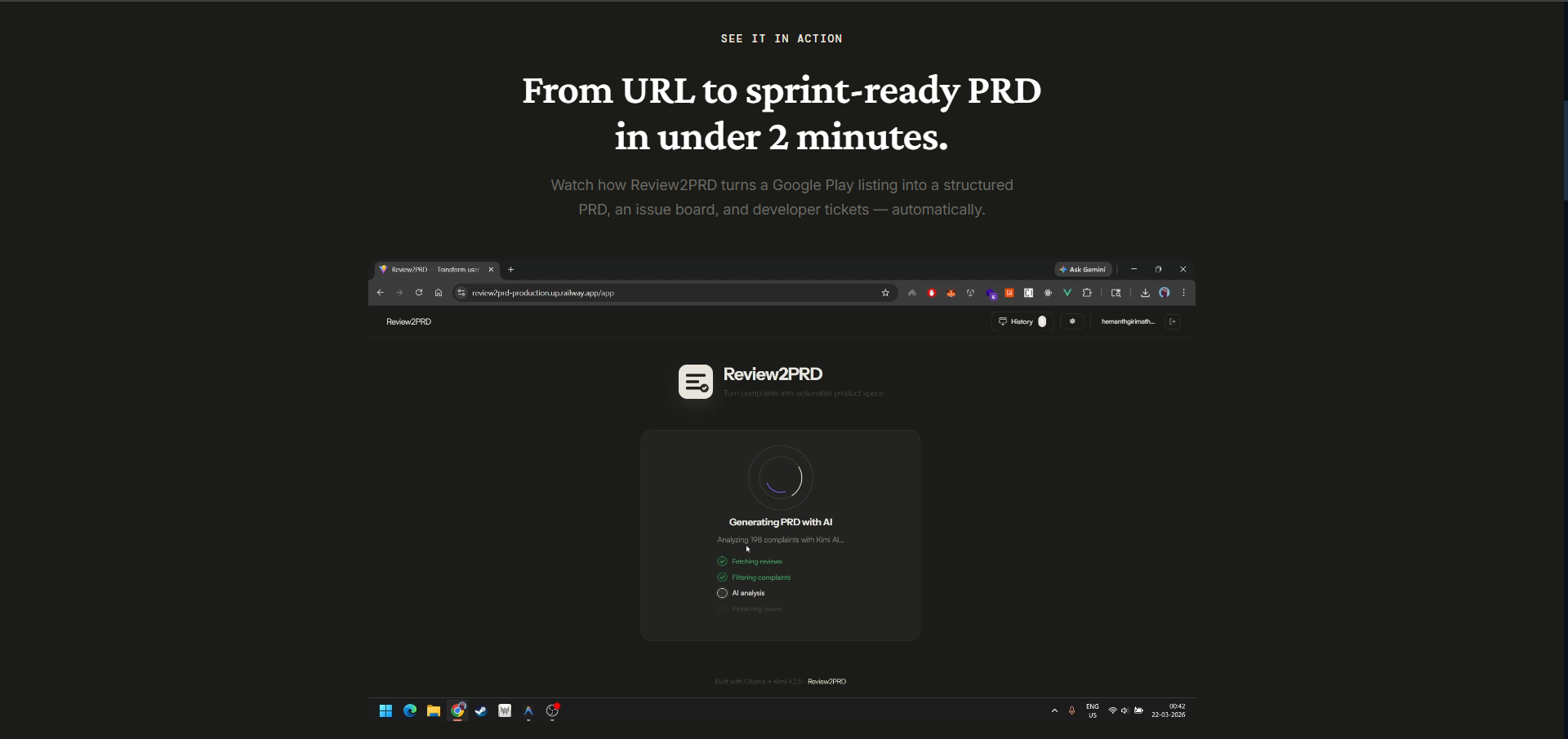 Review2PRD: From 1-Star Reviews to PRDs gallery image