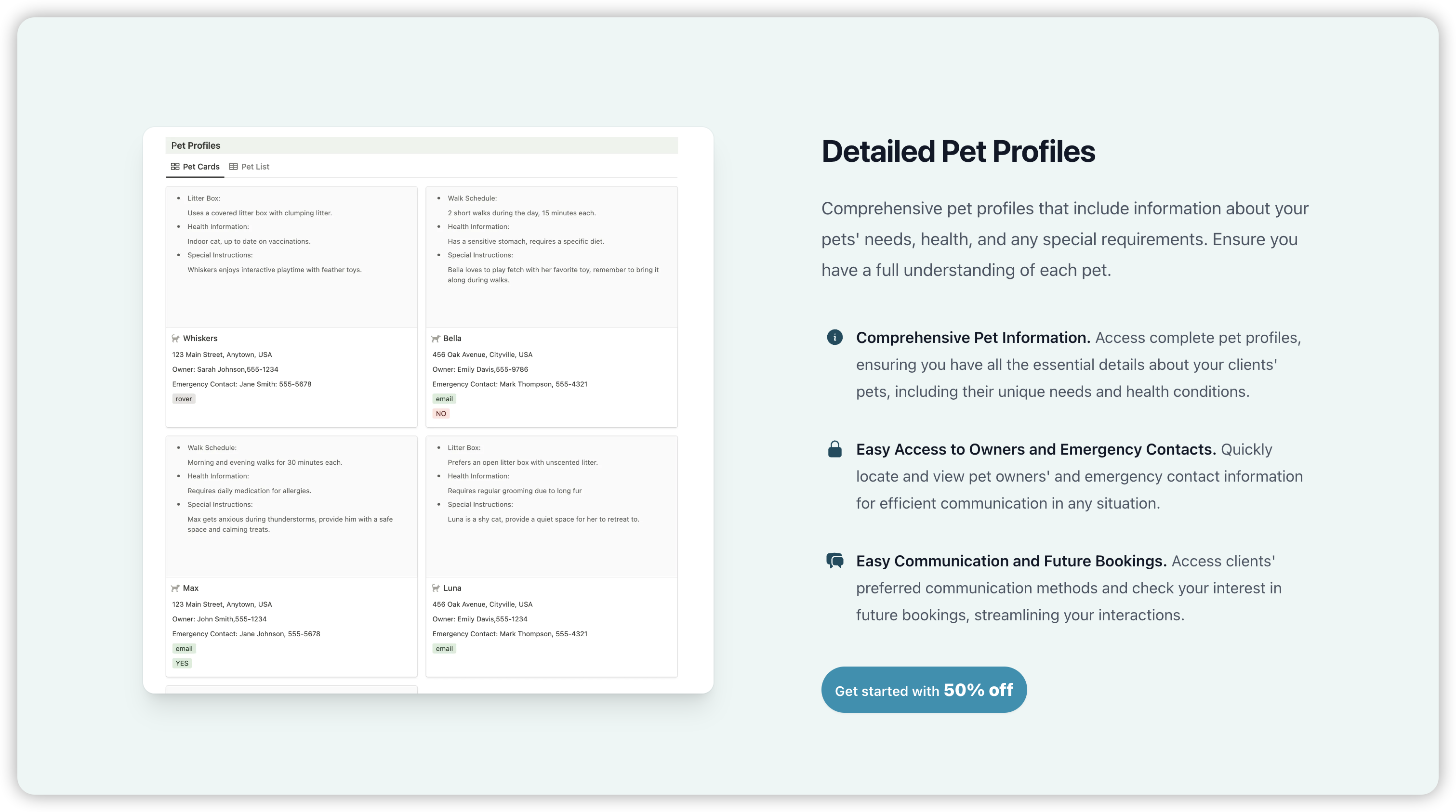 وسائط مجموعة PetSitter - تبسيط نجاح أعمال رعاية الحيوانات الأليفة 3