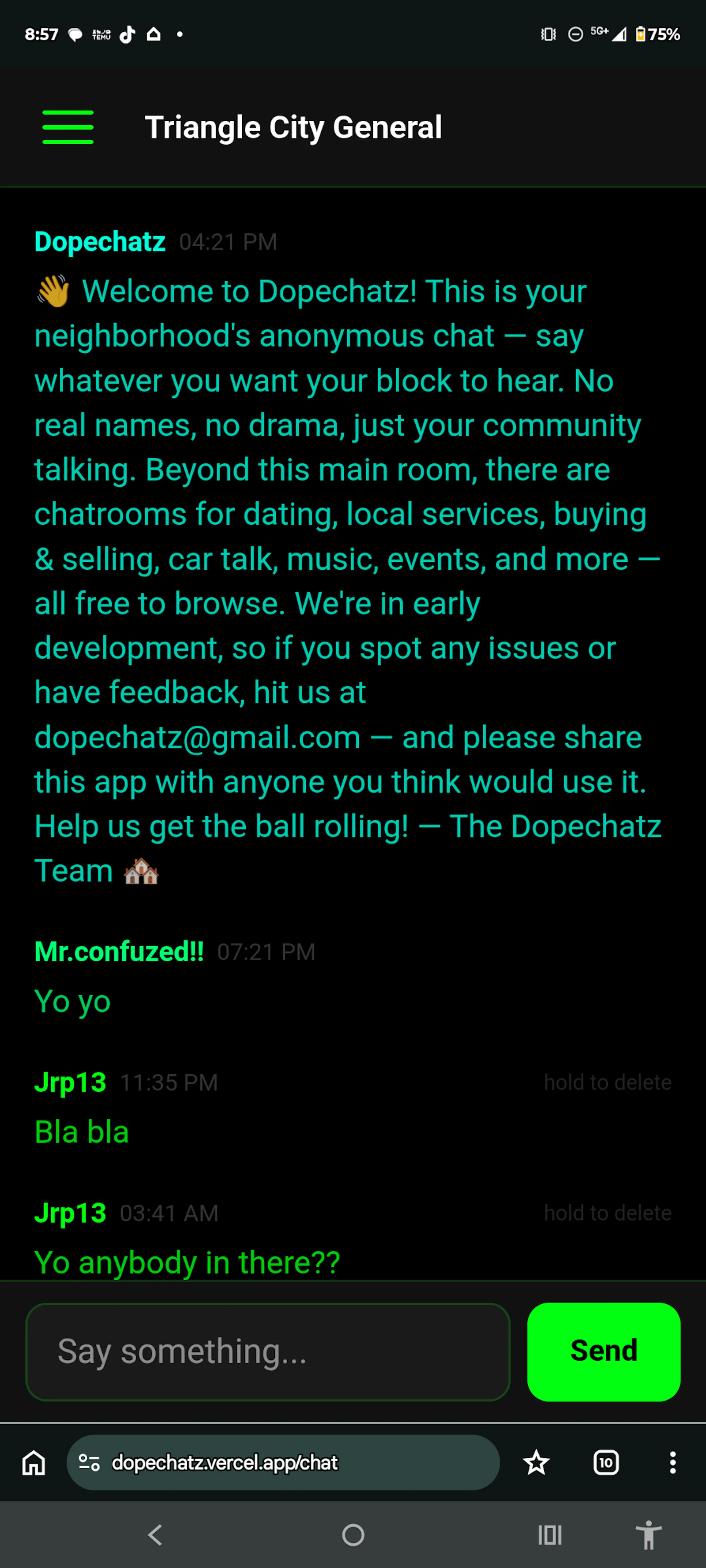Dopechatz screenshot 2
