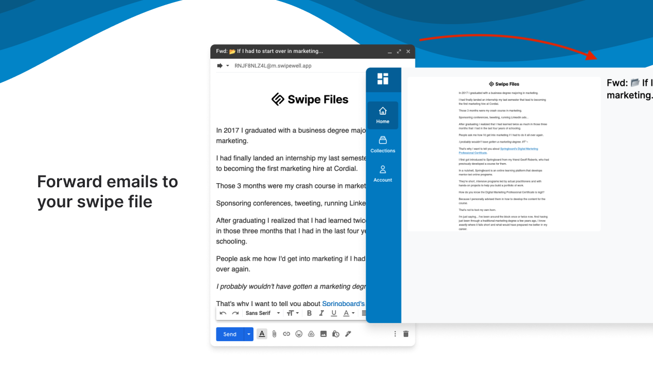 Swipewell - Сохраните все свое маркетинговое вдохновение в одном месте медиа 3