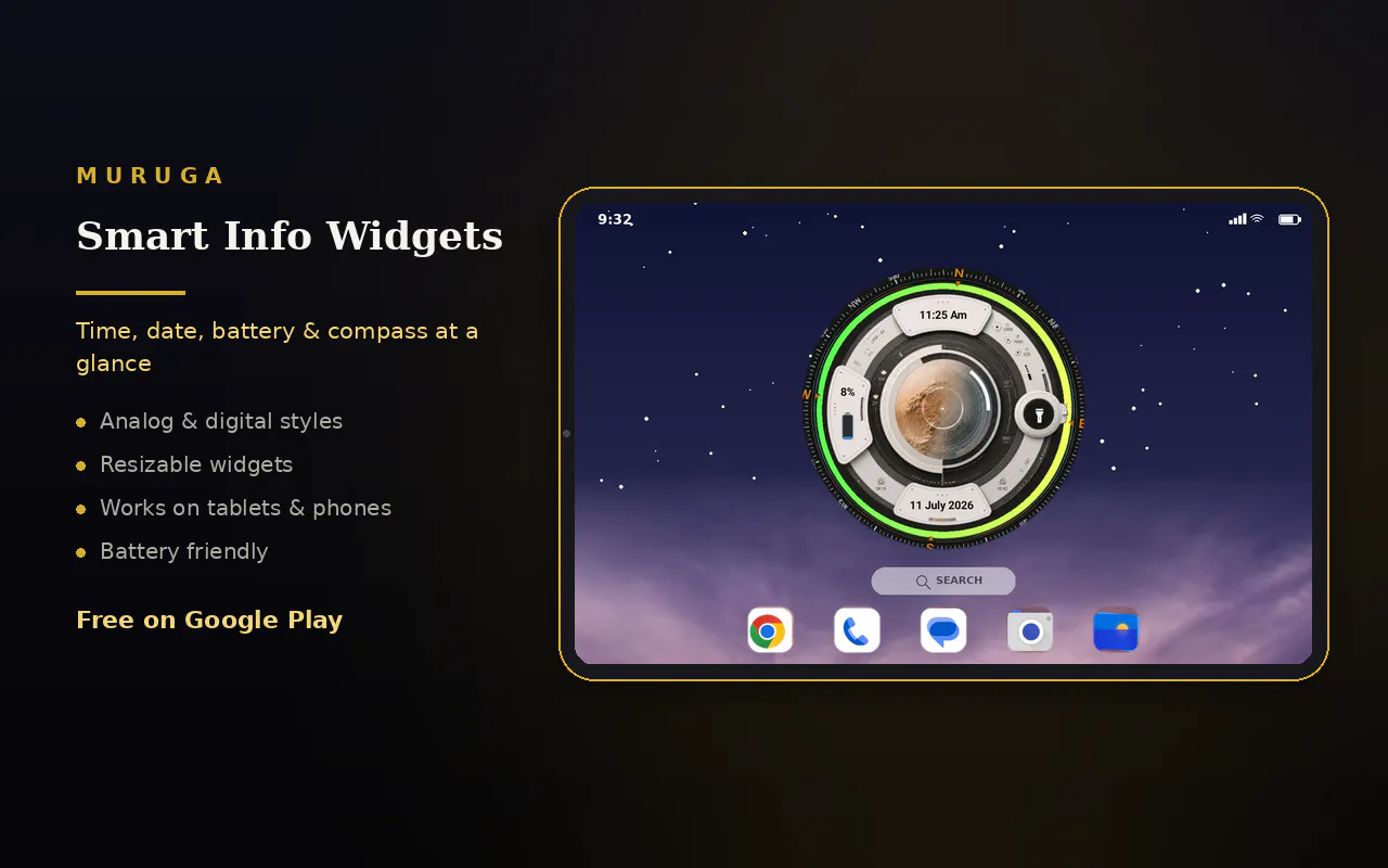 MURUGA Clock Widget gallery image