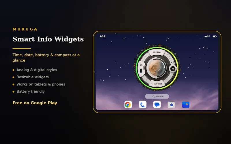 MURUGA Clock Widget screenshot 3