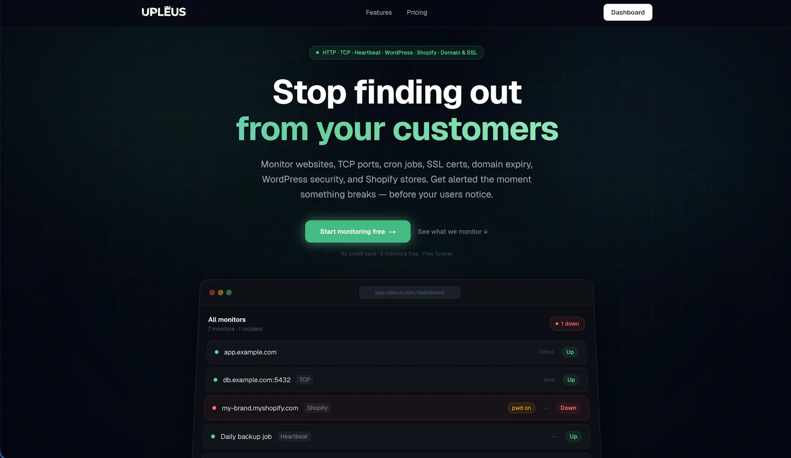 Upleus screenshot 1