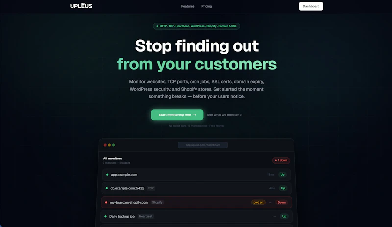 Upleus screenshot 1