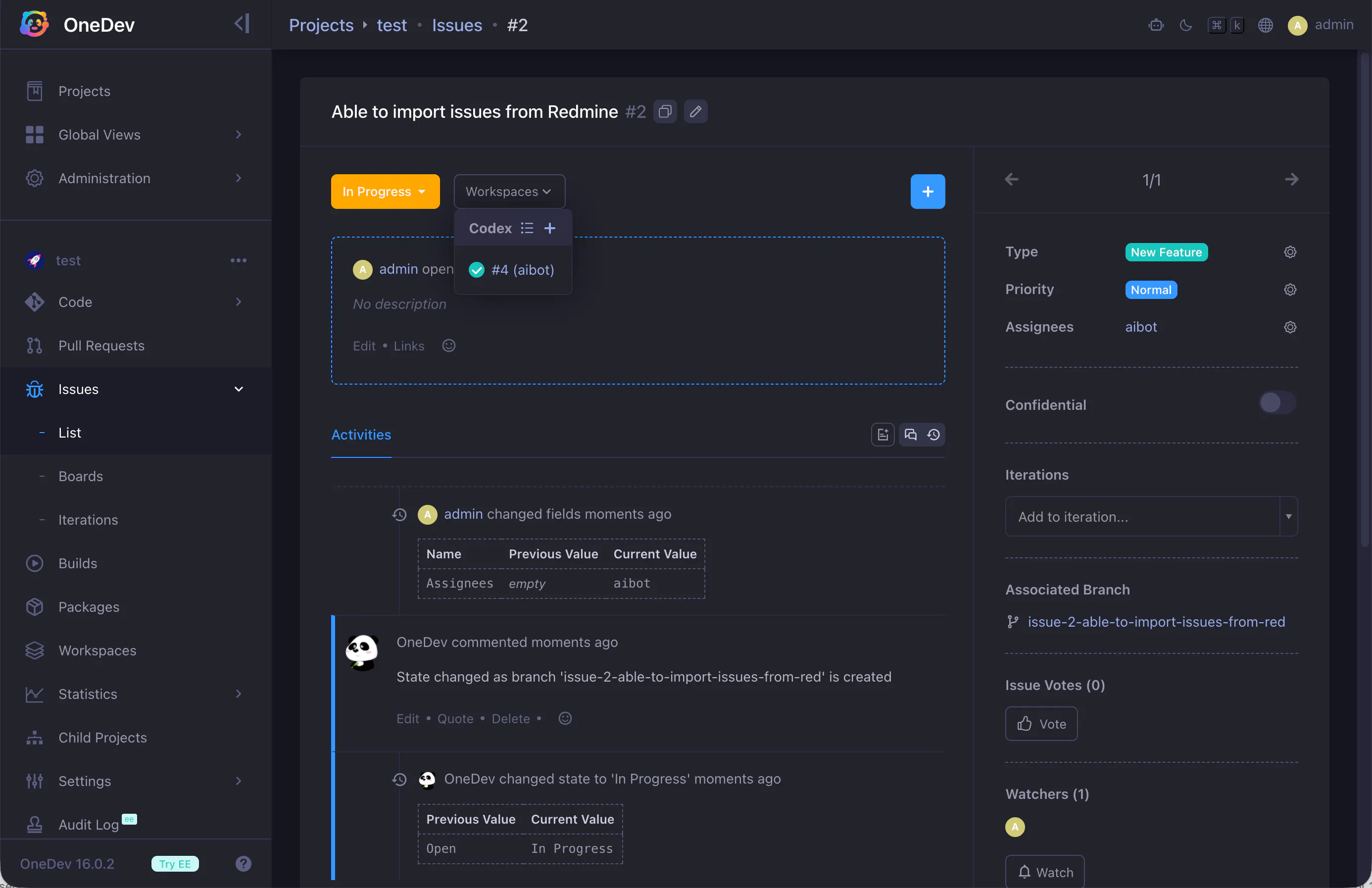 OneDev gallery image