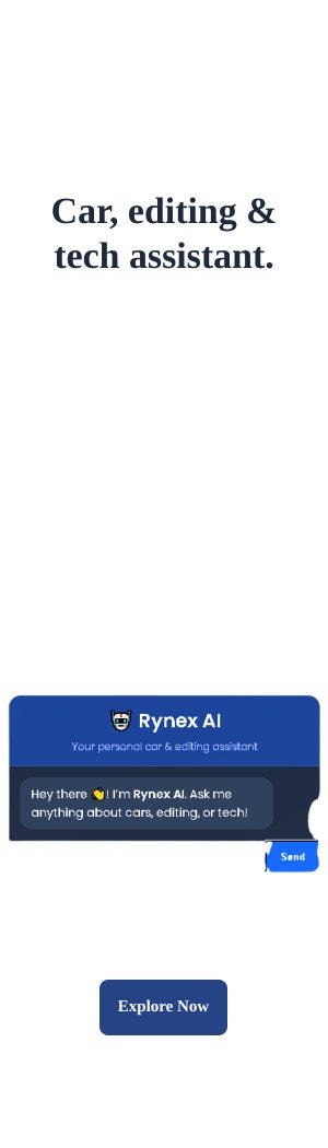 RynexAI - Main screenshot showing features and interface