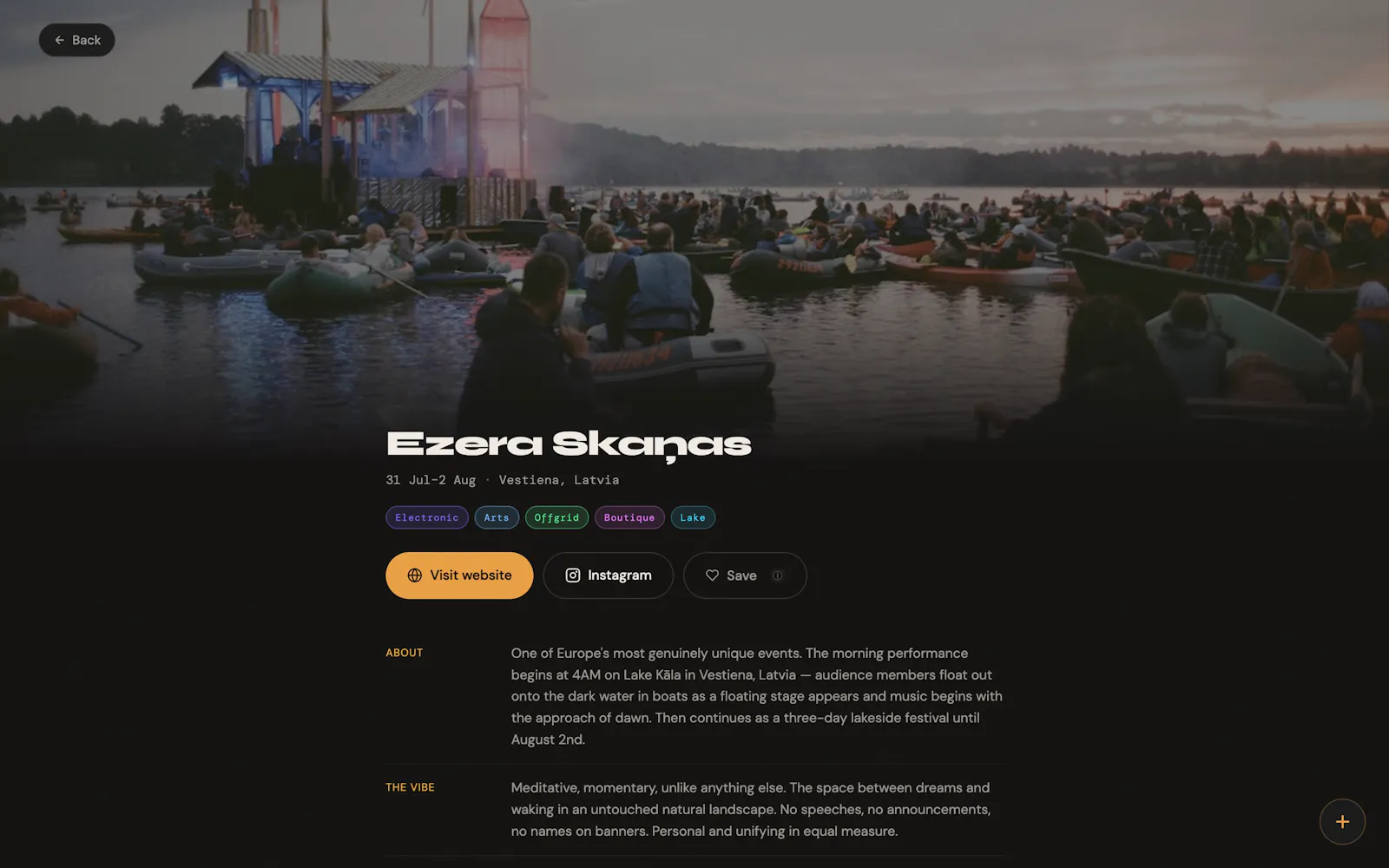 Curated Festivals '26 screenshot 3