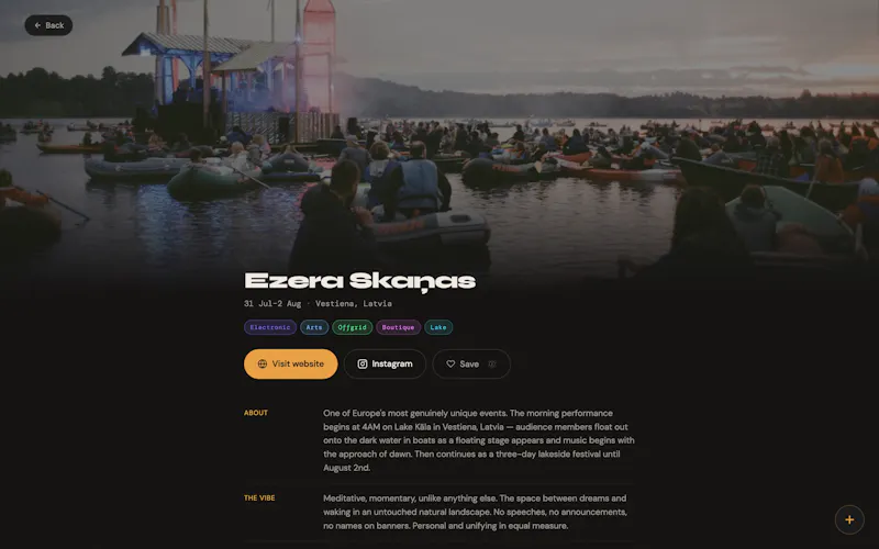 Curated Festivals '26 screenshot 3
