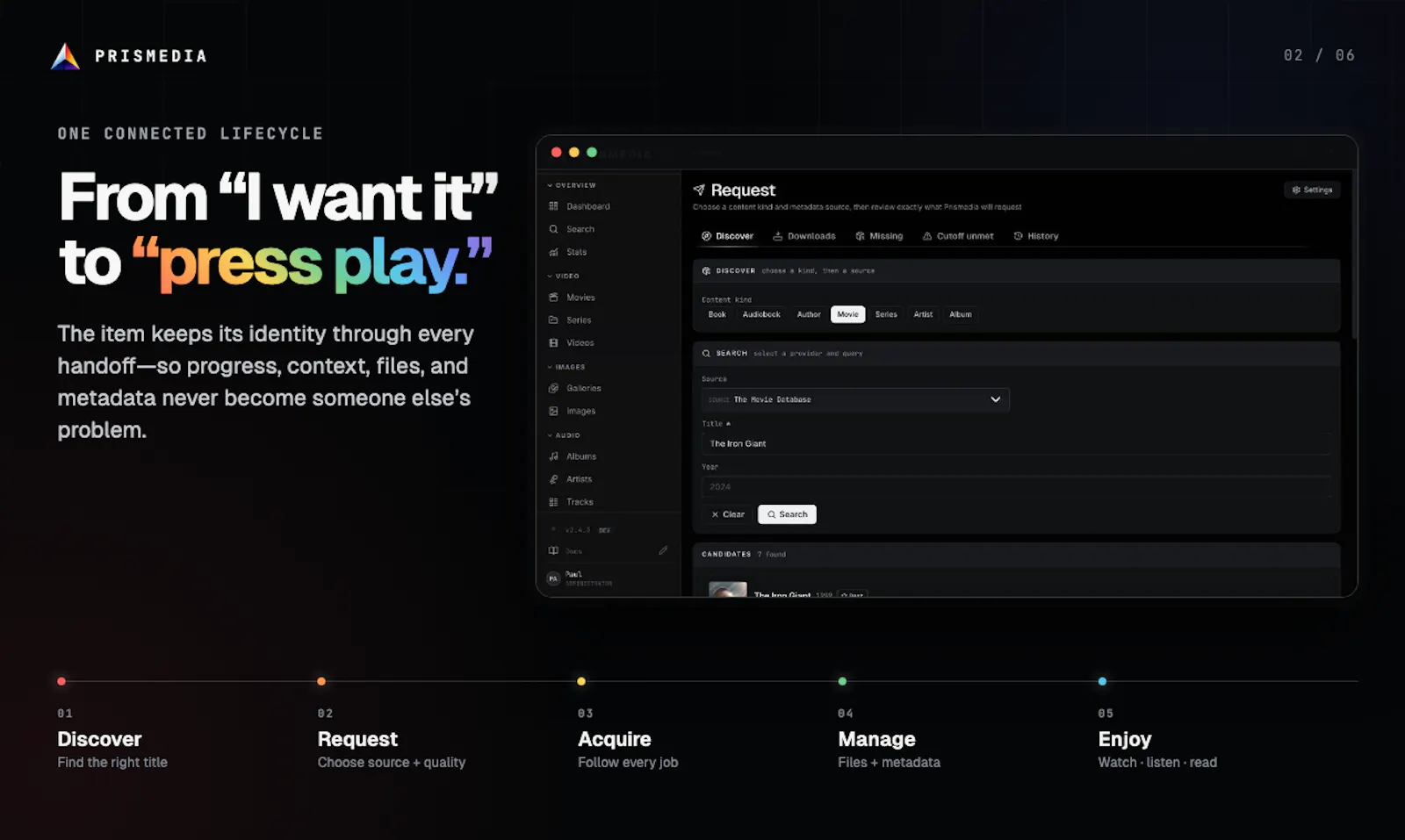 Prismedia screenshot 1