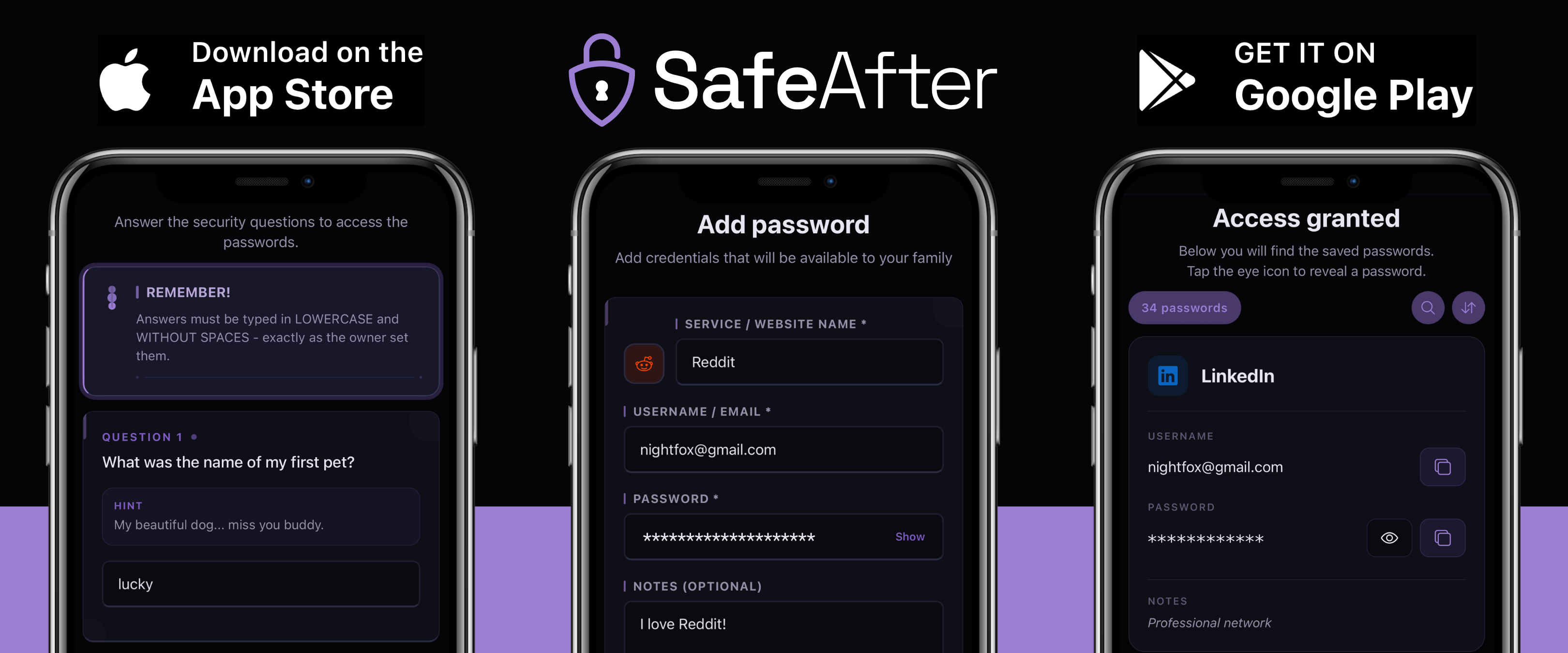 SafeAfter: Digital Legacy & Passwords gallery image