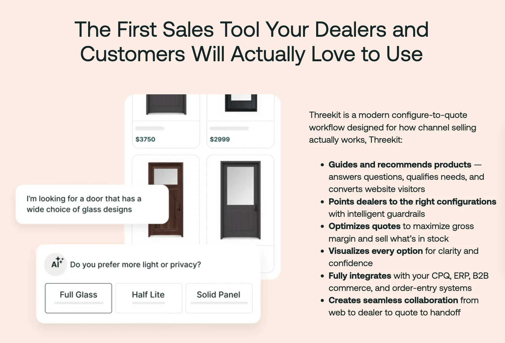 Threekit Quoting Platform gallery image