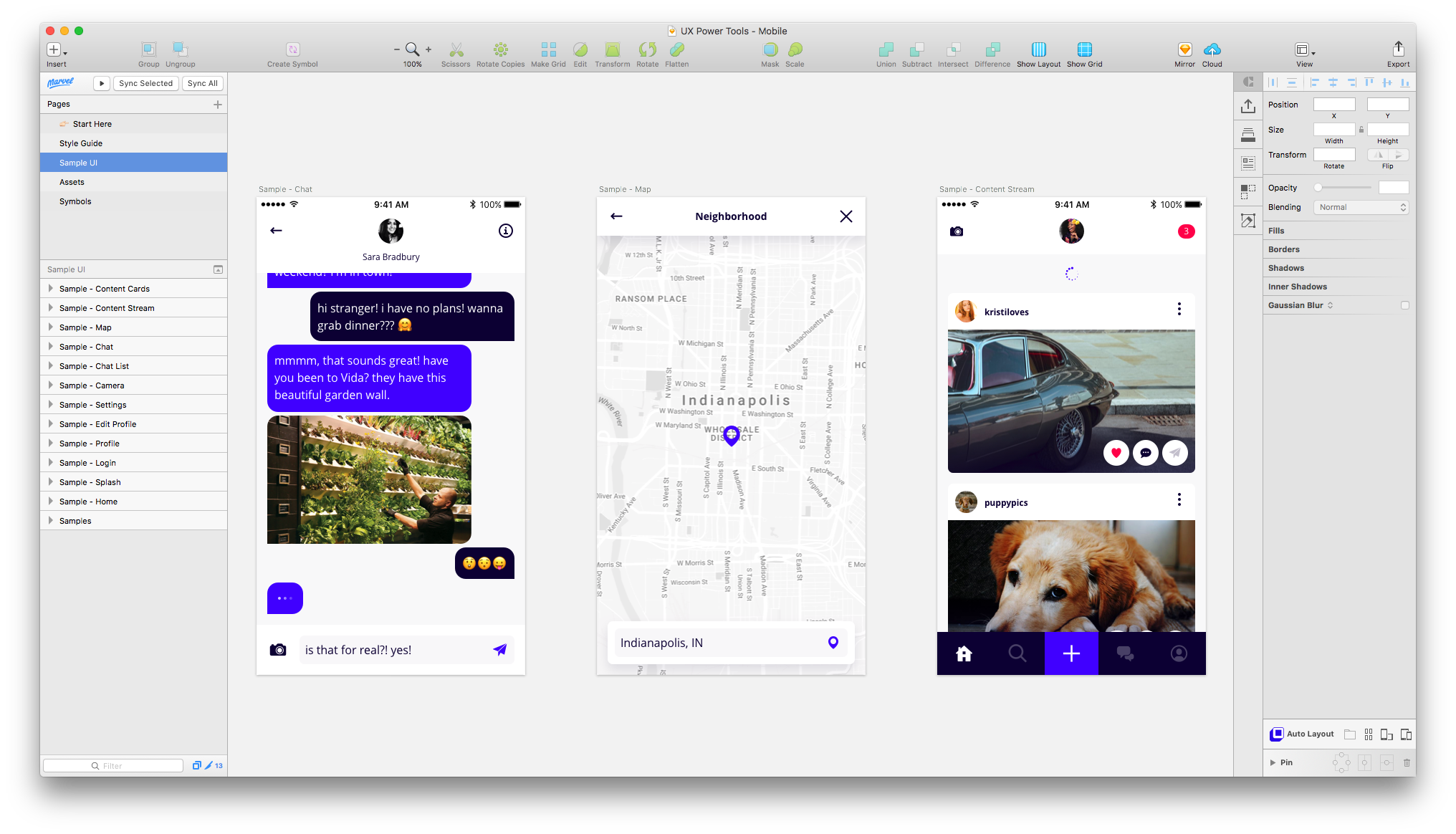 Sketch Mobile Design System by UX Power Tools gallery image