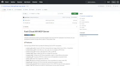 Foxit PDF Services (MCP) gallery image
