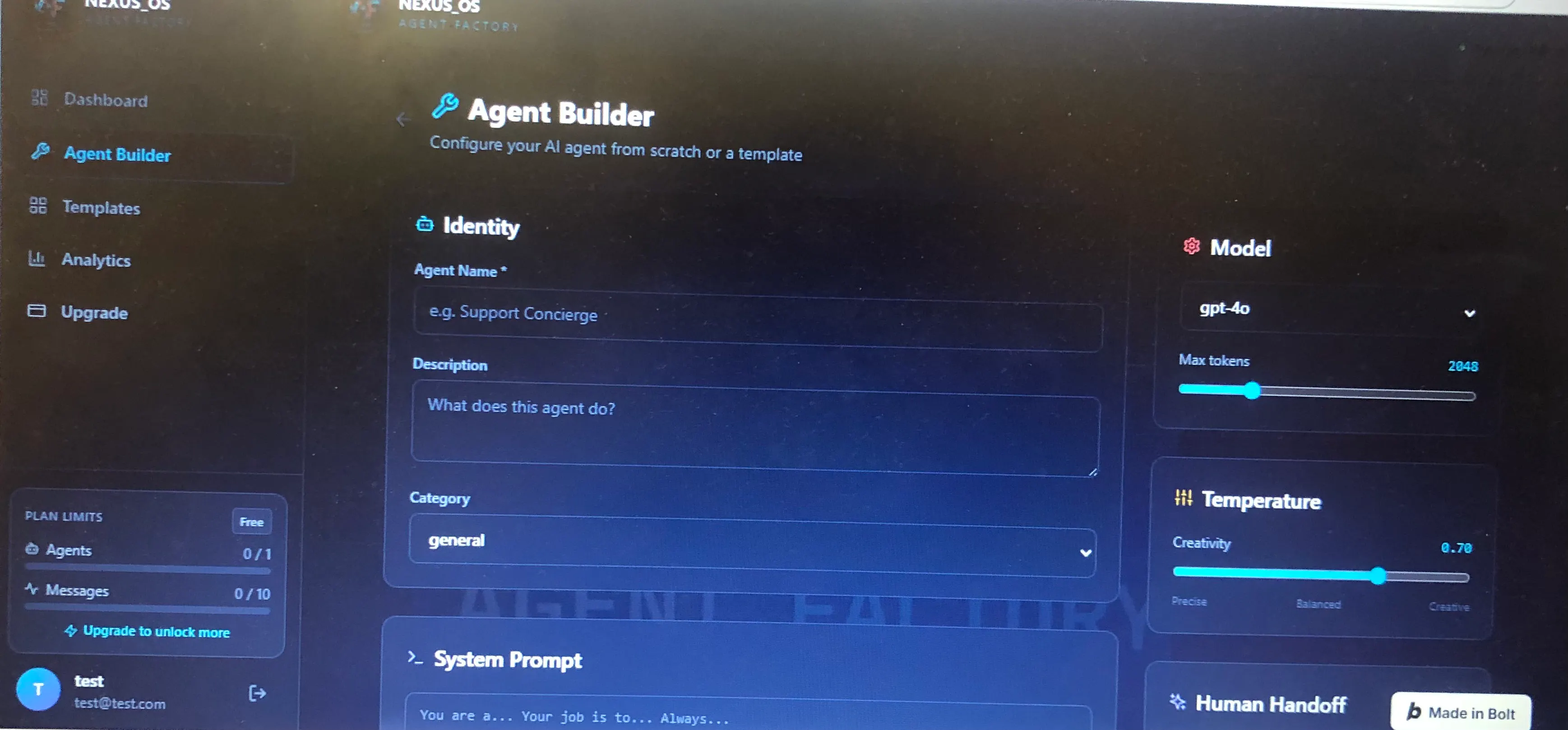 NEXUS_OS · Agent Factory gallery image