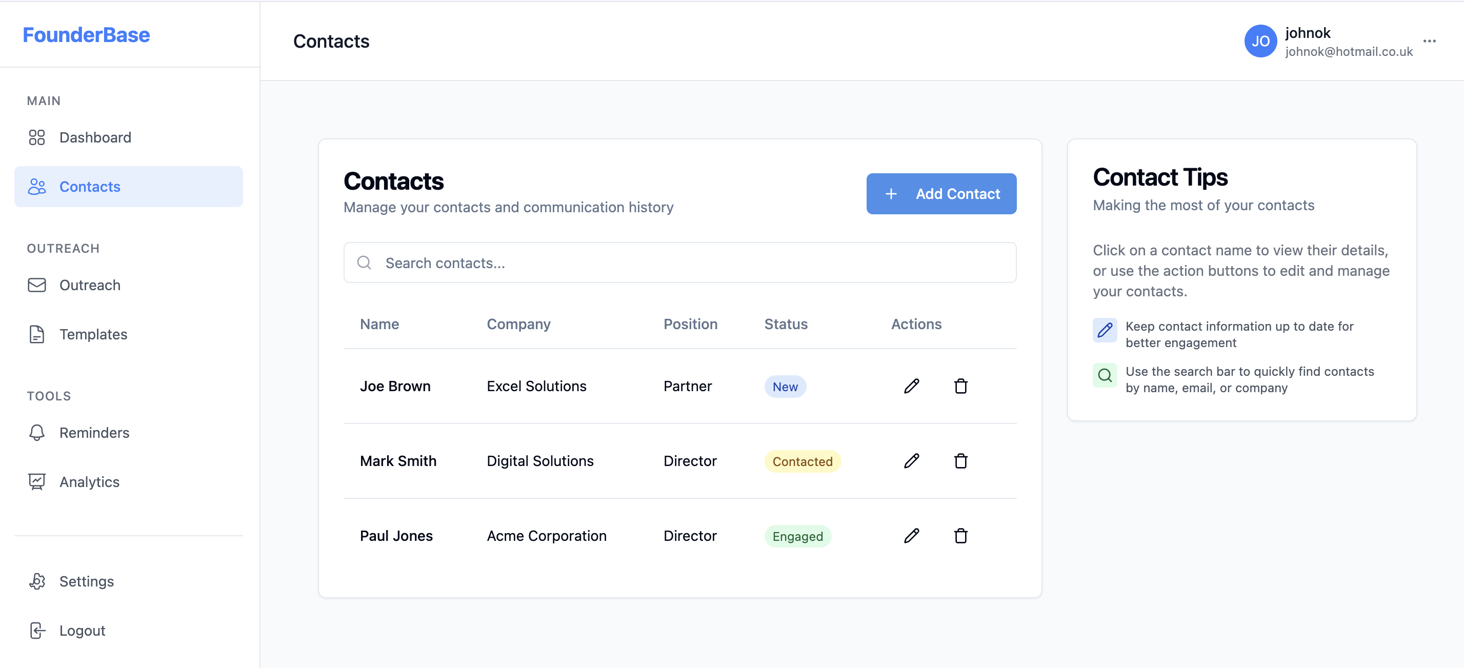 Fondatrice - Il CRM no fuss per il fondatore ha guidato la crescita media 2