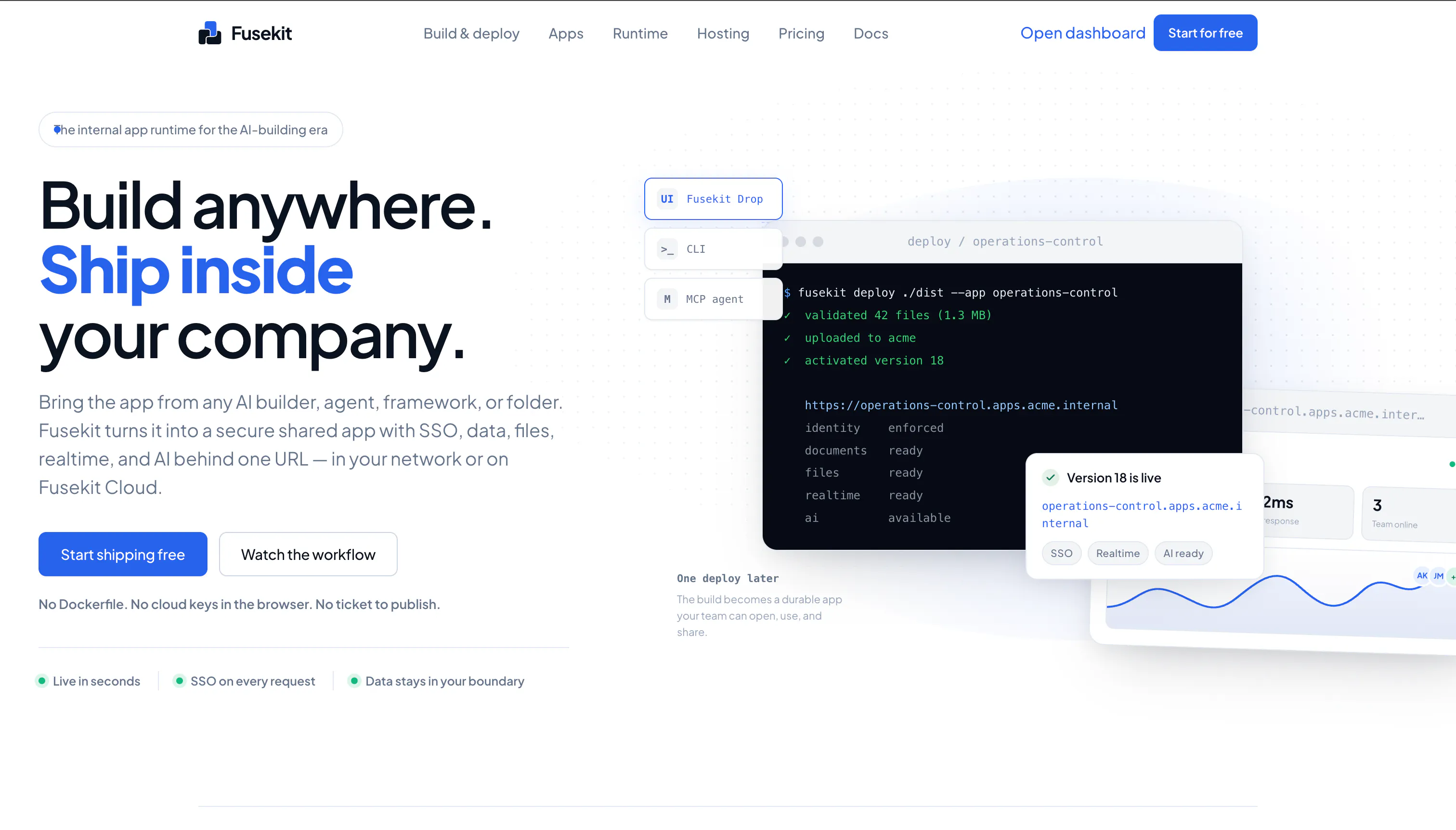 Fusekit - Fuse together internal tools screenshot