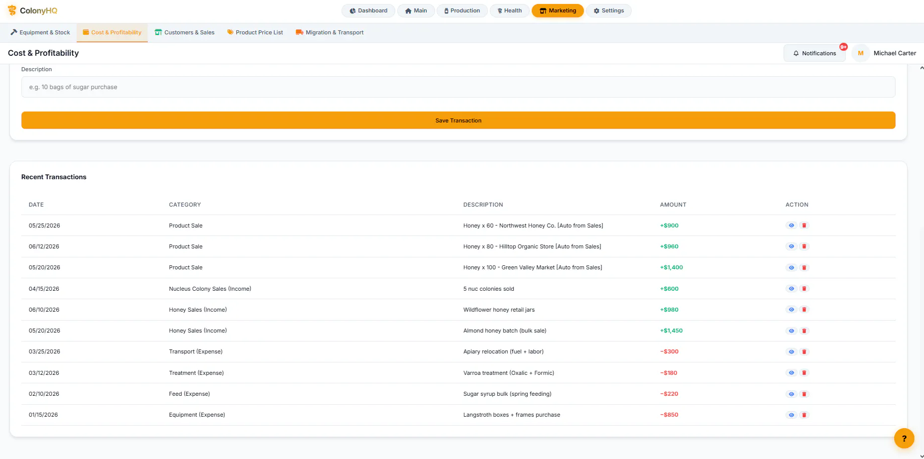 Beekeeping Web App Template gallery image