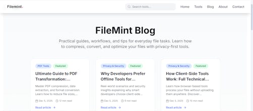 FileMint — Free Online Tools gallery image