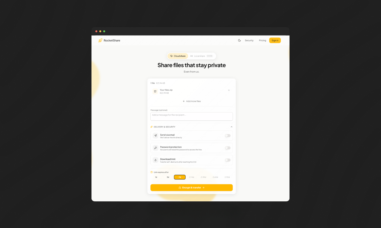RocketShare - Screenshot 3 showing product features and functionality