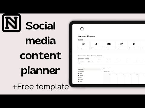 Social Media Content Planner Template gallery image