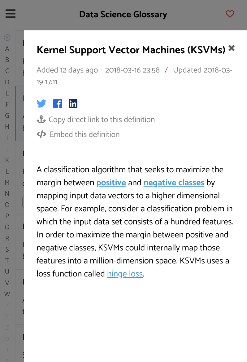 Data Science Glossary gallery image