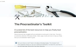 The Procrastinator's Toolkit media 2