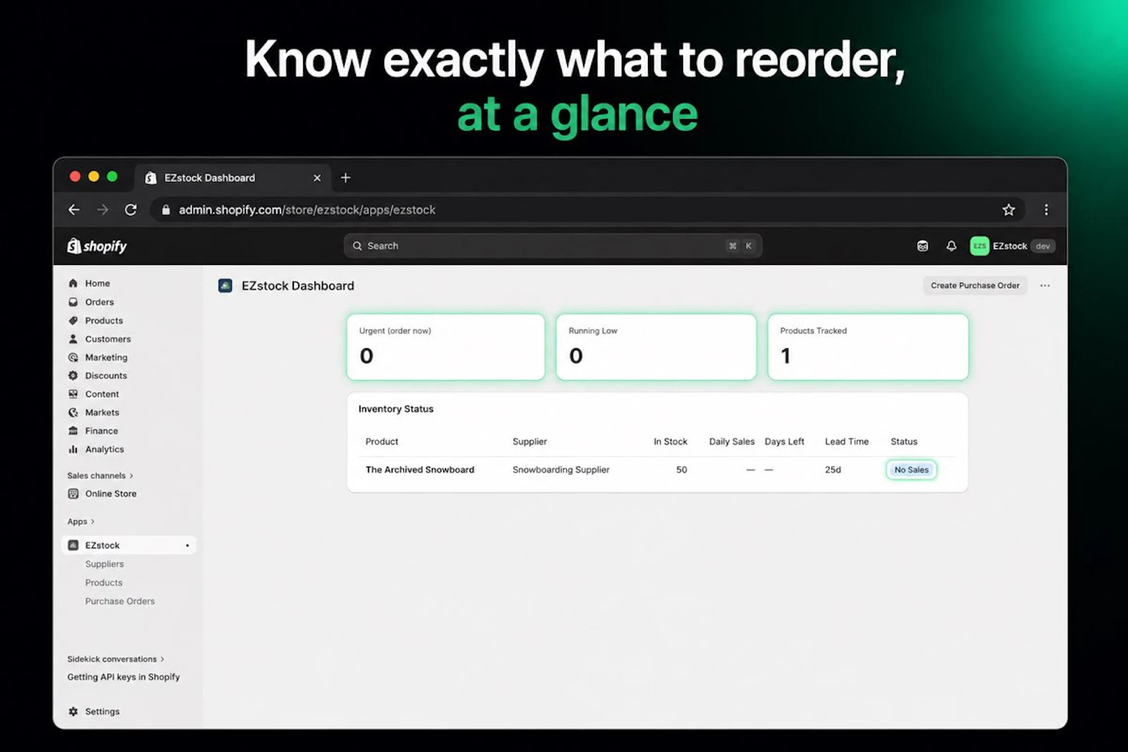 EZStock ‑ Inventory & Purchase Orders screenshot 2