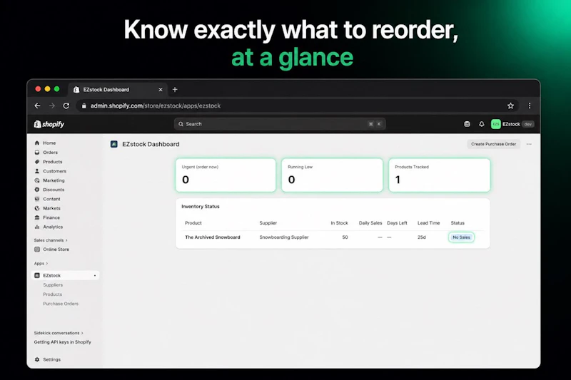 EZStock ‑ Inventory & Purchase Orders screenshot 2
